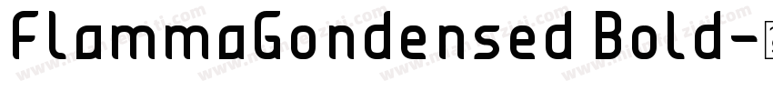FlammaGondensed Bold字体转换